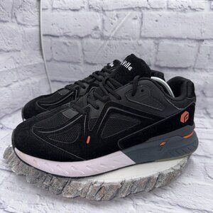 FitVille Men's Rebound Core Walking Shoes Suede BLACK Arch Support Size 11 EEW